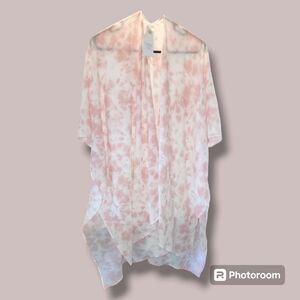 NWT Time and Tru kimono with tags - tie die pink